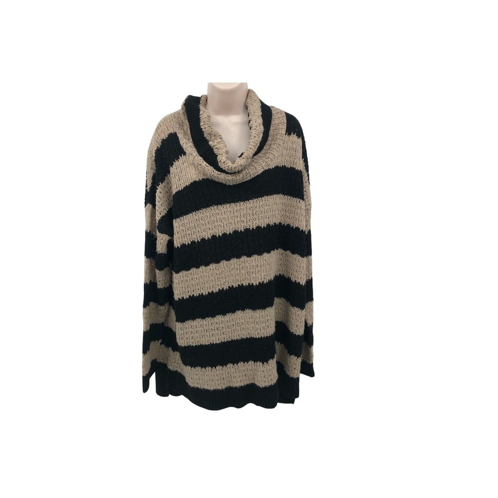 14th & union women's large striped‎ knit Sweater L